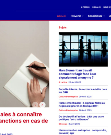 Harcèlement Entreprise